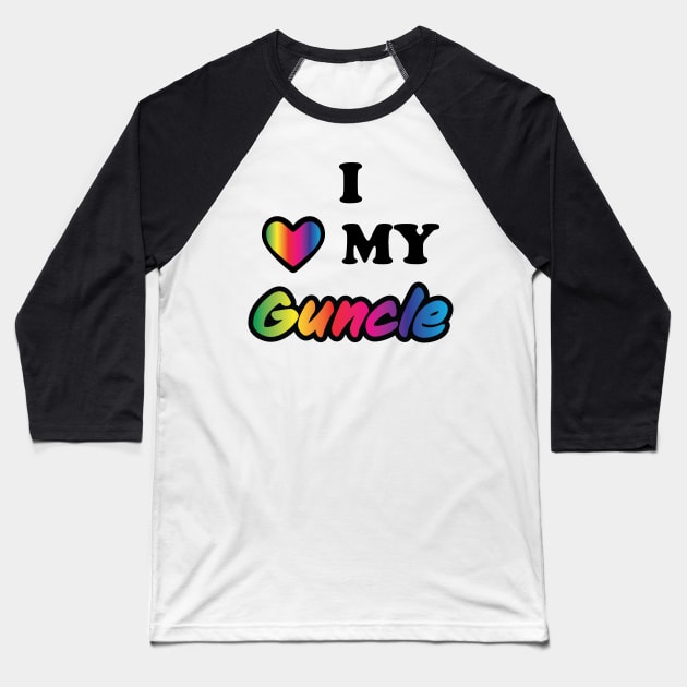 I Love My Guncle Baseball T-Shirt by shauniejdesigns